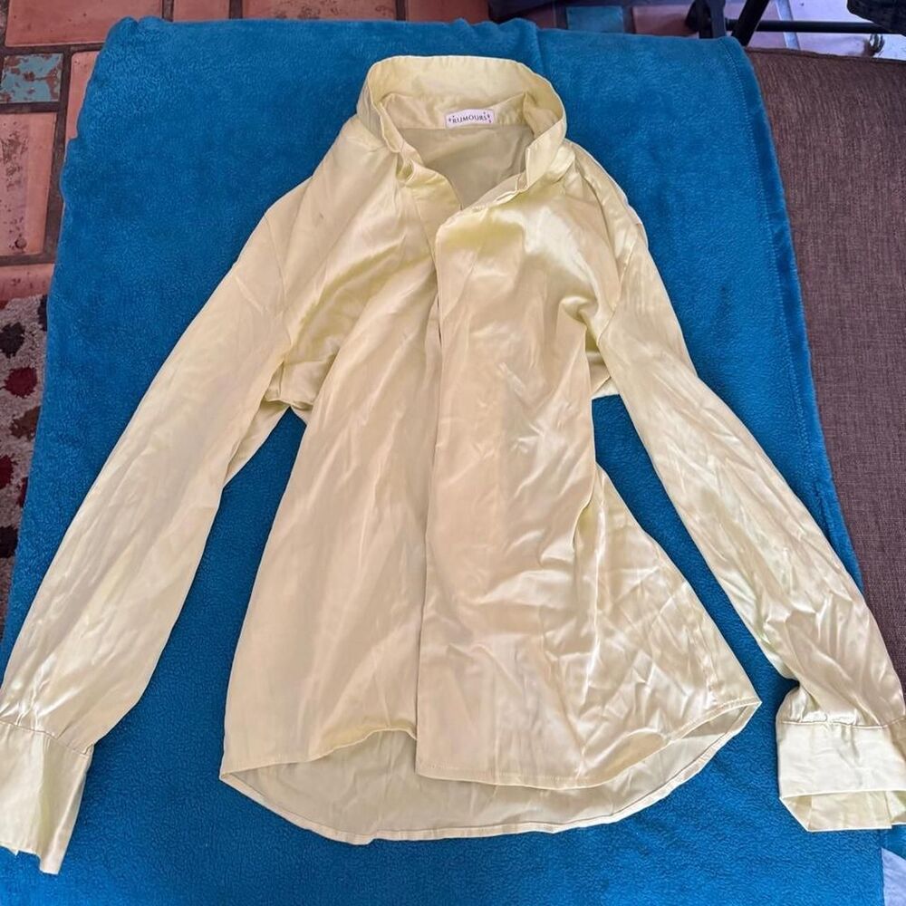Unbranded Women's Yellow and Green Blouse